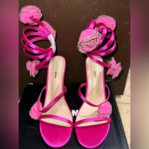 Fashion Nova “NVIDIA” Vibrant Pink Fabric Shoe